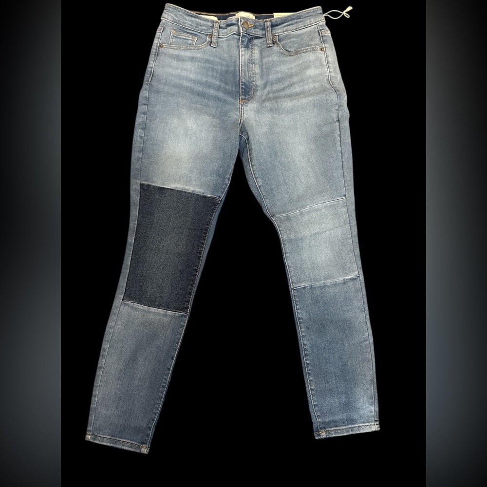 NWT PATCHWORK high rise skinny jeans by Universal Threads Size 8 Reg